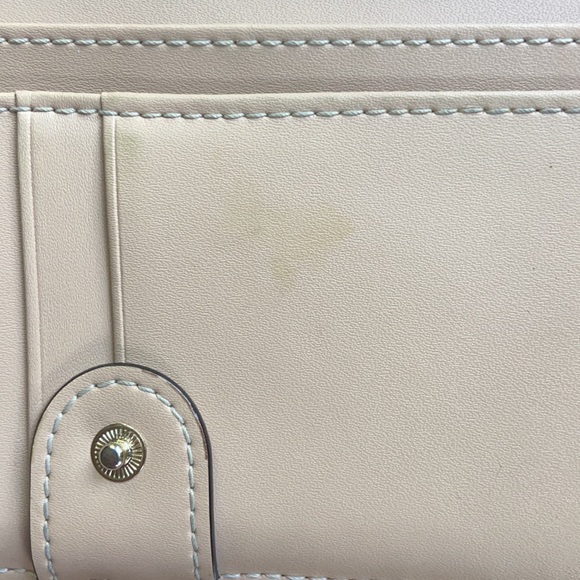Kate Spade Staci Colorblock Bifold Beige Wallet - Picture 9 of 16